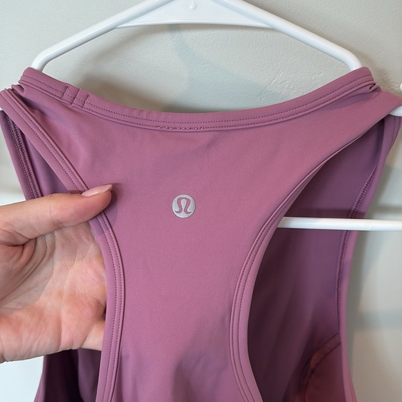 NWT lululemon velvet dust nulux racerback cropped run tank Size 4 - Picture 6 of 8